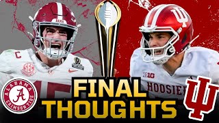 FINAL THOUGHTS: Alabama Crimson Tide vs Indiana Hoosiers