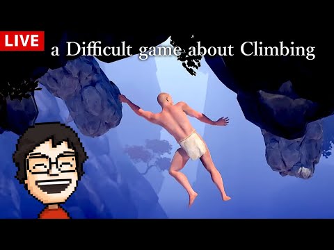 【A Difficult Game About Climbing】激ムズ崖を登るおじさんゲーム　頂上目指す！