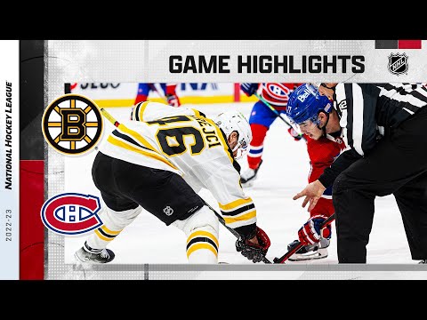 Bruins @ Canadiens 1/24 | NHL Highlights 2023