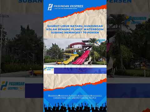 Libur Nataru, Kunjungan Kolam Renang Planet Waterboom Subang Meningkat 70 Persen #shortvideo#shorts