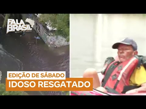 Bombeiros resgatam idoso com deficiência visual ilhado após temporal em São Paulo