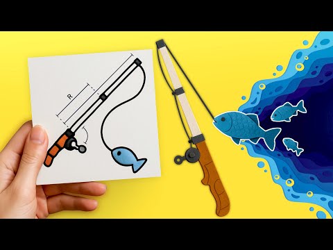 [🐾Paper DIY🐾] Making Dandy's World Yatta's Trinket & Finn's Fishing Rod Craftybunnies Arts & Crafts