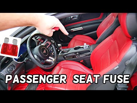 FORD MUSTANG PASSENGER RIGHT POWER SEAT FUSE LOCATION REPLACEMENT 2015 2016 2017 2018 2019 2020 2021