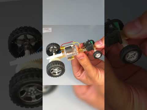 How to make car - Mini tractor with DIY electric motor #diyprojects #cardboardcraft #tractor