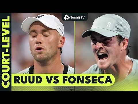 Joao Fonseca vs Casper Ruud: Court Level Highlights 😍 | Montreal 2026