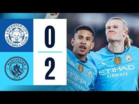 HIGHLIGHTS | LEICESTER CITY 0-2 MAN CITY | Victory on Pep Guardiola's 500th Man City match!