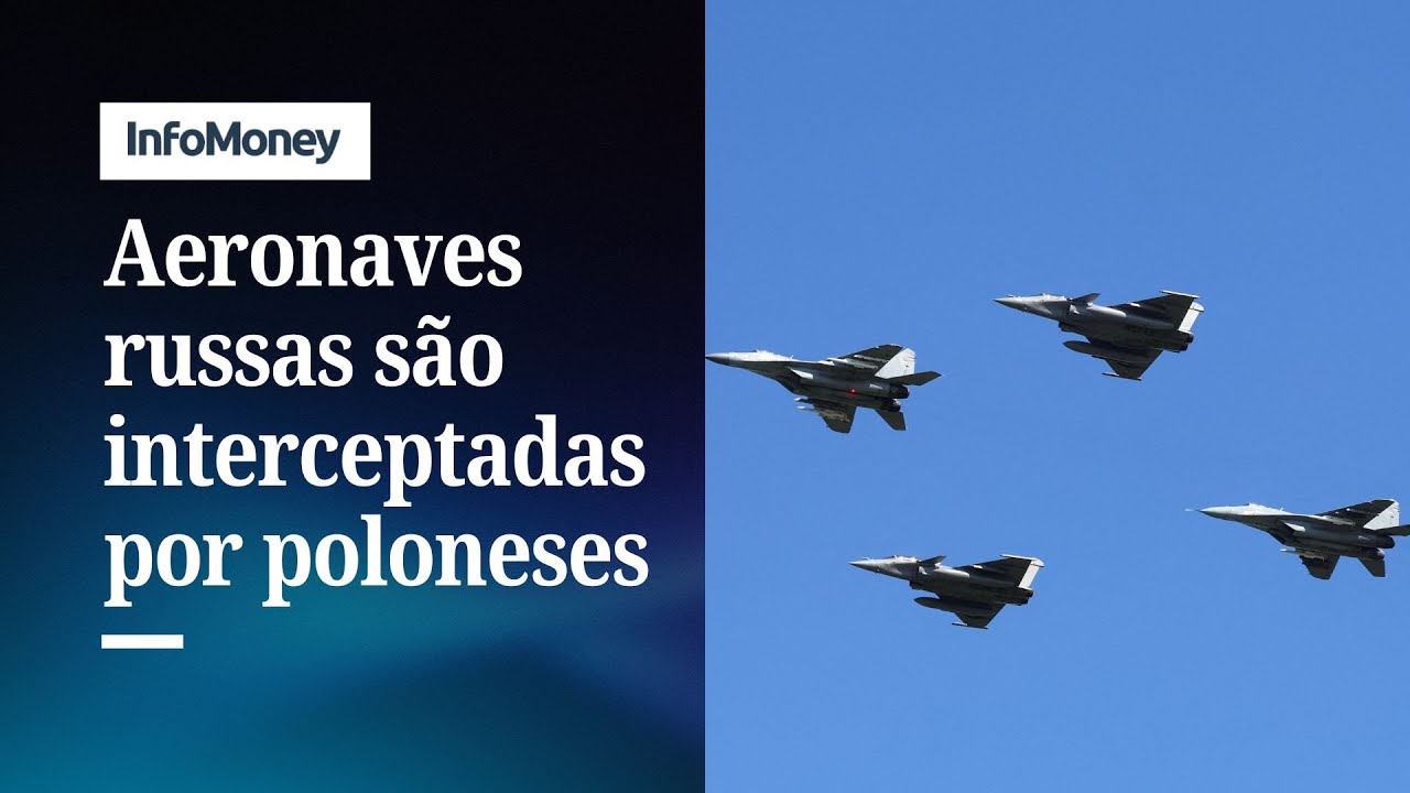 Caças poloneses interceptaram aeronaves russas sobre Mar Báltico diz ministro | InfoMoney News  TV Online Caças poloneses interceptaram aeronaves russas sobre Mar Báltico diz ministro | InfoMoney News