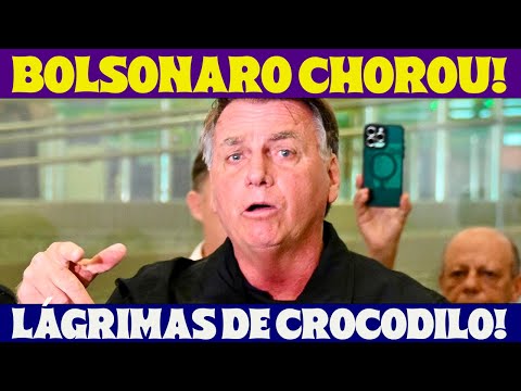 BOLSONARO CHOROU! LÁGRIMAS DE CROCODILO! PALHAÇADA NO AEROPORTO😂🤣