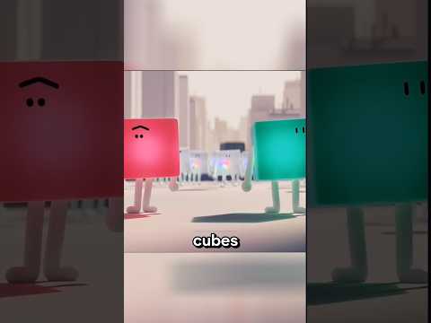 It's a world without color cubes.... #shorts #animation #viralshorts