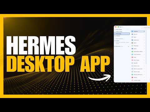 Hermes Agent Official NEW Desktop App - The 24/7 Self-Evolving AI Agent!