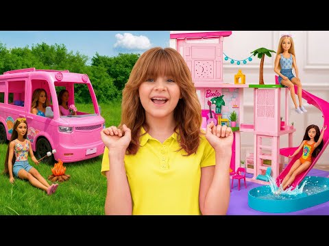 Diana’s Barbie Party: DreamHouse vs DreamCamper