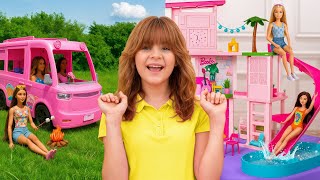 Diana’s Barbie Party: DreamHouse vs DreamCamper