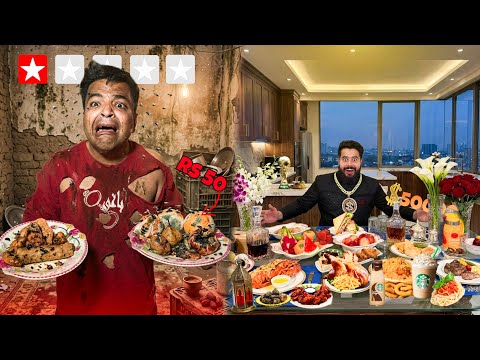 Eating Rs 50 vs Rs 50,0000 Iftari Challenge!