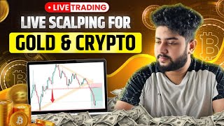 Live Crypto and Gold Scalping Trading | 22 September | #goldtrading #cryptotrading #bitcoin