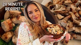 Chicken Caesar Salad Recipe + Workout + Zoo Day!