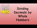 Dividing Decimals by Whole Numbers