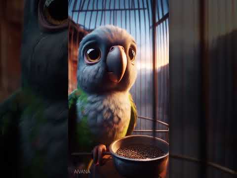 "जब बिल्ली ने तोते को बचाया 😺🐦 | Emotional Village Story | Hindi Animation"#ai #video #viral #shorts