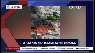 Ratusan Rumah Di Kemayoran Jakarta Terbakar