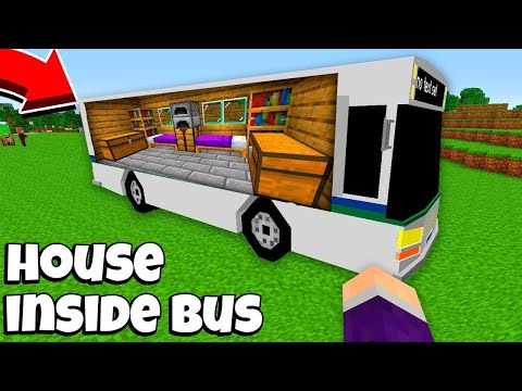 How to BUILD SECRET HOUSE inside a TRUCK in Minecraft ! TRUCK PASSAGE ! Amazing HOUSE IN TRUCK