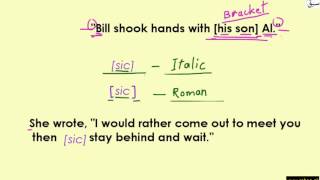 Use of Parenthesis and Brackets