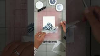 The mountain stencil that could turn your handmade cards into paintings! 😳 #altenew