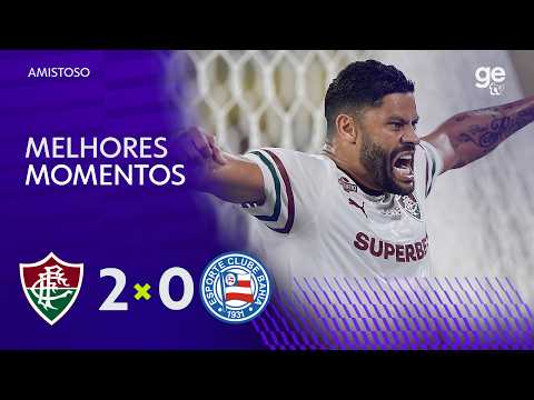 FLUMINENSE 2 X 0 BAHIA | MELHORES MOMENTOS | AMISTOSO DE CLUBES | ge tv