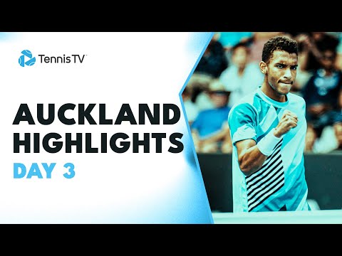 Shelton vs Marozsan; Auger-Aliassime, Fils & Norrie Play | Auckland 2024 Highlights Day 3