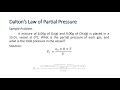 Mole Fraction and Gas Laws