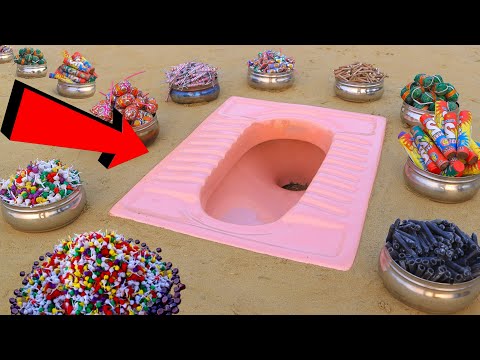 10,000 पटाखा vs Toilet शीट | Diwali Firecracker Testing Once Time ~All Different Pataka Testing 2024