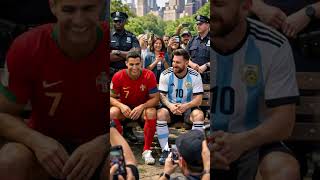 When Football’s Two Greatest Legends Met in Central Park 🇺🇸⚽ | Ronaldo 🤝 Messi