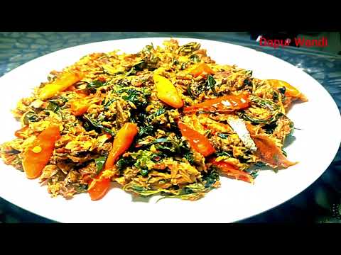 Resep Oseng Ikan Pindang Daun Singkong Enak