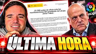 🚨EL CSD DENUNCIA A TEBAS ANTE EL TAD