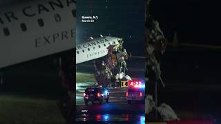 Plane Collides With Vehicle at LaGuardia Airport