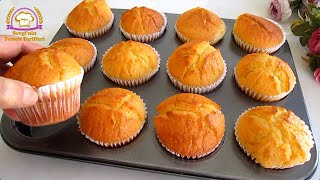 Hepsini karıştırın ve fırına verin! En basit ve lezzetli muffin tarifi!