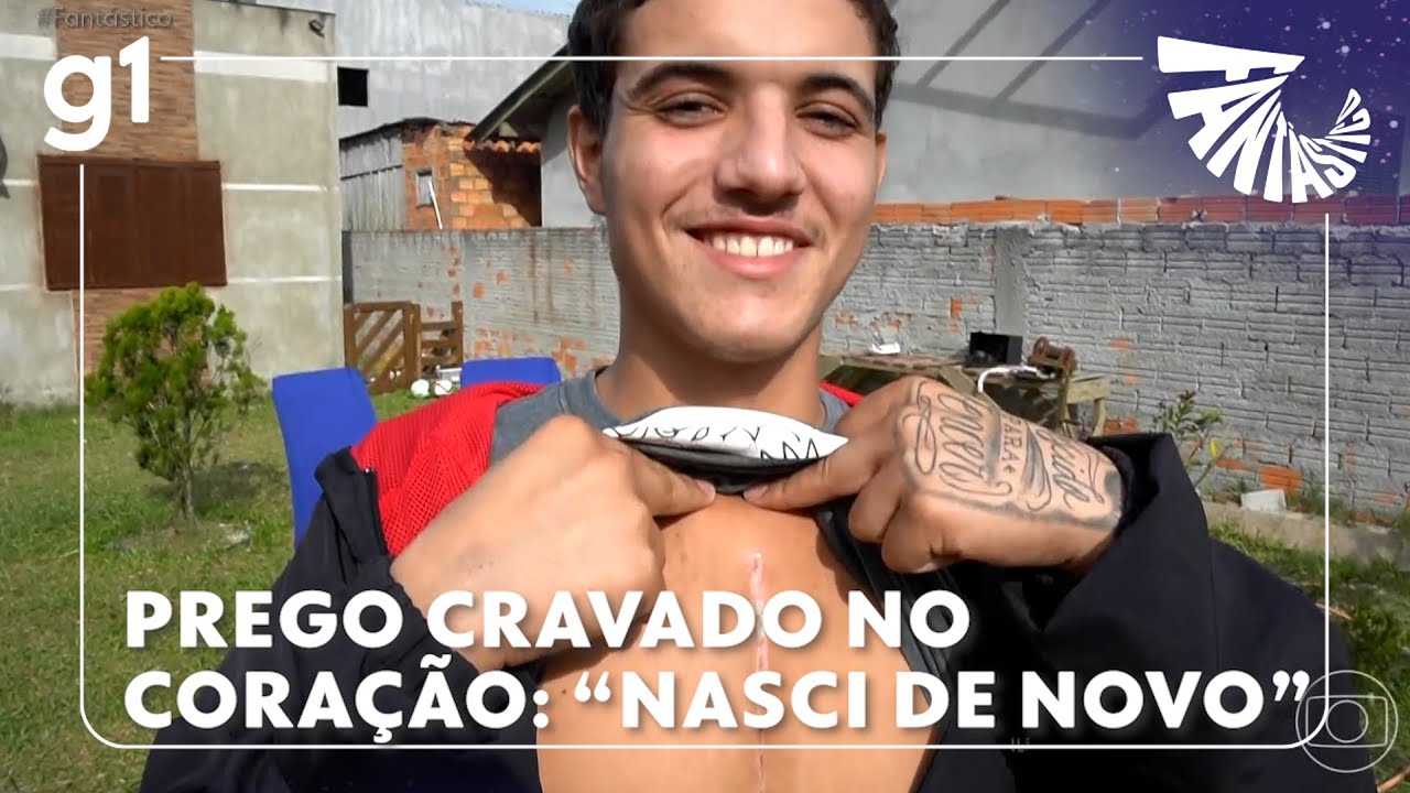 Jovem sobrevive à cirurgia para retirar prego cravado no coração Nasci de novo