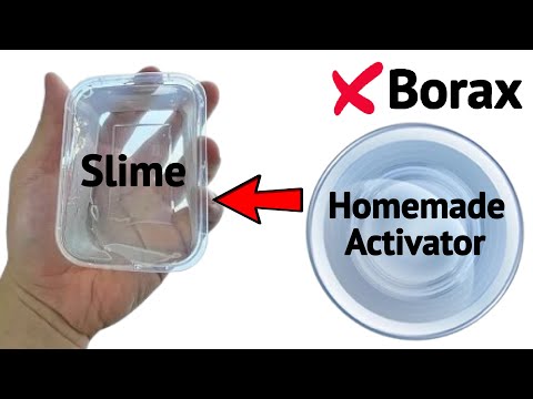 Diy No Borax Slime Activator/How to make no borax Slime Activator/Making Slime Activator/ASMR