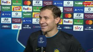 Inter-Shakhtar, il commento di Nicolò Barella al termine del match