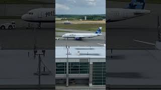I went plane spotting at PVD on top of parking garage A! More videos from my camera to come!!