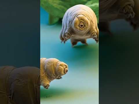 The Indestructible Water Bear #facts الدب المائي الذي لا يمكن تدميره – أقوى كائن على وجه الأرض! 🌍💪