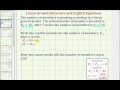 Population Growth and Linear Functions