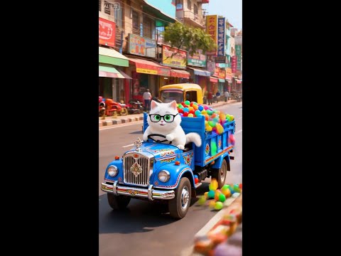 🚛Cat buy a DUMP TRUCK of Ocean Balls JUST for YOU🎁Most EPIC Surprise#shorts #funny #cat #animals