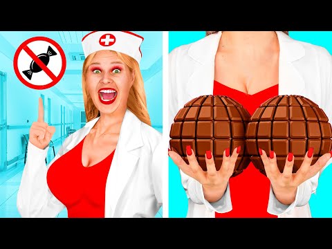 How To Sneak Food Into Hospital | Epic Food Battle by RaPaPa Challenge