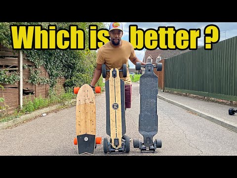 Evolve GTR Bamboo, Carbon or Stoke - Which electric skateboard is best ? UK HQ Tour