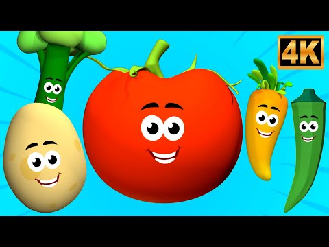 Ten Little Vegetables, Fun Learning Song for Kids
