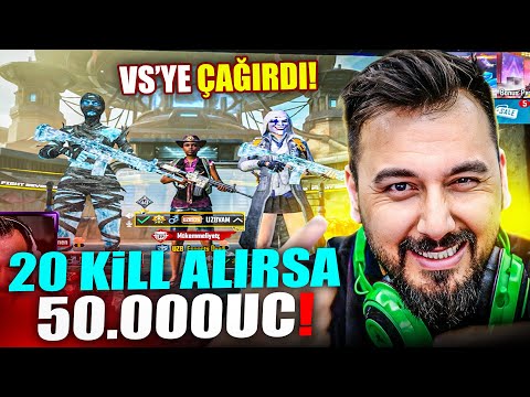 BU ÇOCUK 20 KILL ALIRSA 50.000UC VERİYORUM! | PUBG MOBILE