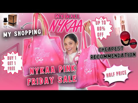 My Shopping 🛍️ Nykaa pink friday Sale 🩷 || 60% off Cheapest deals $ || Best recommendations