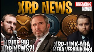 MEGA-Verbindung💥 XRP NEWS 💥 XRP, LINK & ADA MEGA-Verbindung 😳 HEUTE große XRP-News laut Gemini🚀