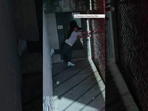 Moment convicted killer Danelo Cavalcante 'crab-walks' out of the prison yard in a bold escape