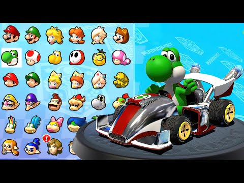 Mario Kart 8 Duluxe - Yoshi Driver Xfinity Flash in Crossing Cup, Egg Cup, Special Cup