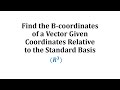 Understanding Vector Coordinates and Transition Matrices